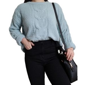 Celeste Crochet Cable Sweater